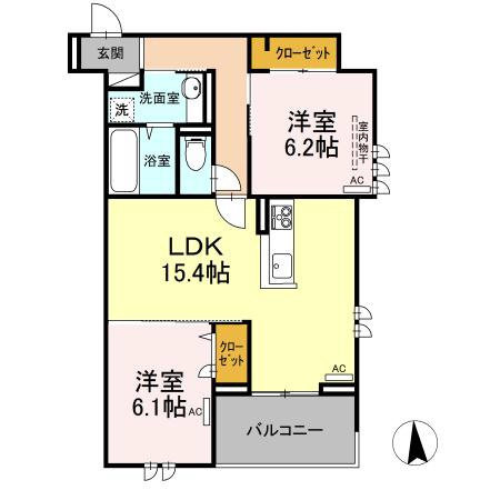エグレットテラスの間取り