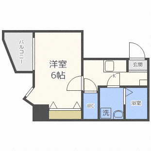 Blue西長堀の間取り