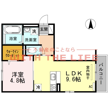 ルーエ西町【10，000円キャッシュバック対象物件】の間取り
