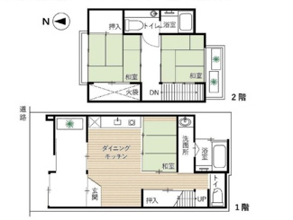 【間取り】 | 東門前町　中古戸建【全改装済み京町屋】