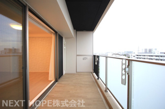 【バルコニー】 | ジオ武庫川 | 自慢の南向きバルコニーです♪日当たり良好です！お洗濯物もスッキリ乾きますね(^^)