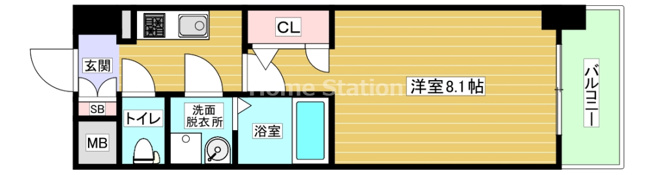 【間取り】 | エスリードレジデンス弁天町グランデ