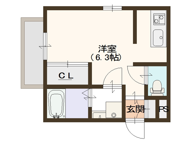 【間取り】 | シャーナイン岸里
