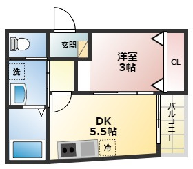 キャッスルコート西宮鳴尾の間取り