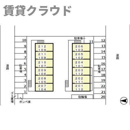 パセオおゆみ野の区画図