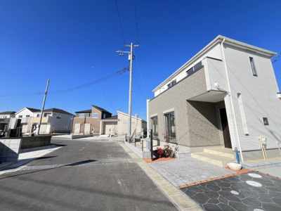 【前面道路含む現地写真】 | 袖ケ浦市坂戸市場　新築住宅　全８棟　２号棟 | 前面道路含む現地写真です