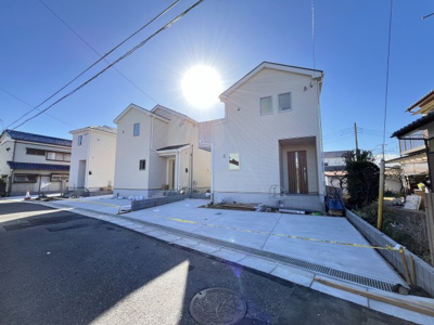 【前面道路含む現地写真】 | 木更津市朝日　新築住宅　全４棟　２号棟