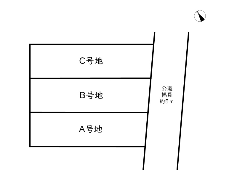 姫路市西新在家3丁目／3区画の区画図