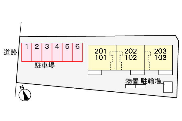 ゾンネンブルーメの駐車場|駐車場