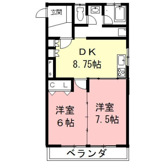 今嶺ビルの間取り