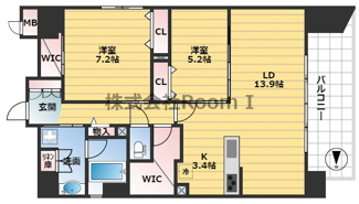 【間取り】 | レジュールアッシュ谷町四丁目グランクラス