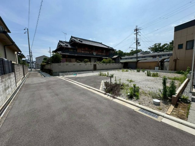 ルミエールタウン天美パート2の前面道路含む現地写真