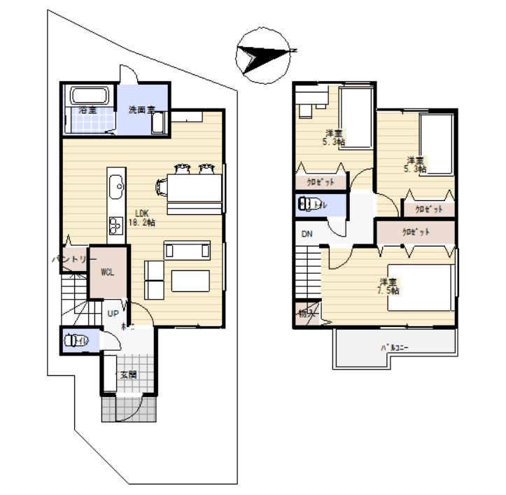 ルミエールタウン天美パート2の参考プラン