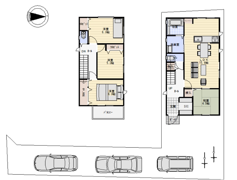 ルミエールタウン高見の里3期の参考プラン