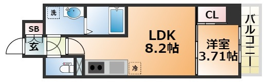 LIVIAZ KOBE LaMerの間取り