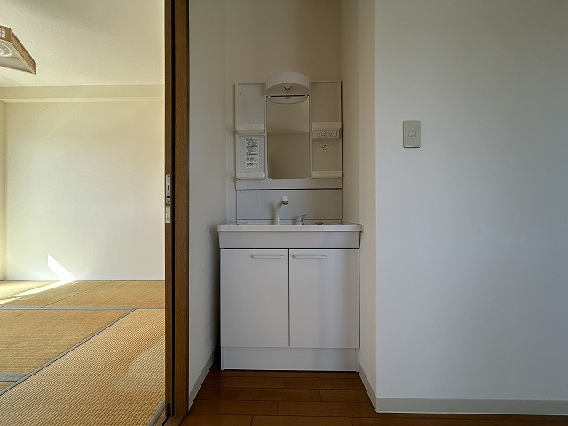 カーサベレッツァの洗面所|スペースが確保できる洗面所です