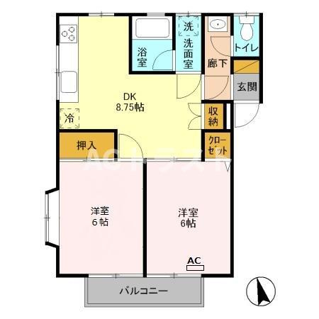 【間取り】 | ジュネスコーポ