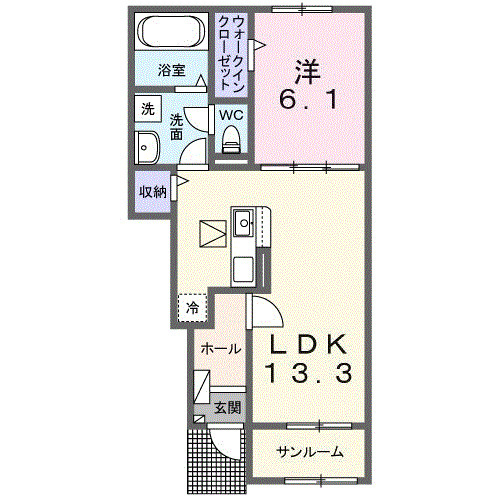 フラン　メゾン　オーブの間取り