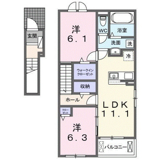 【間取り】 | フラン　メゾン　ソレイユ