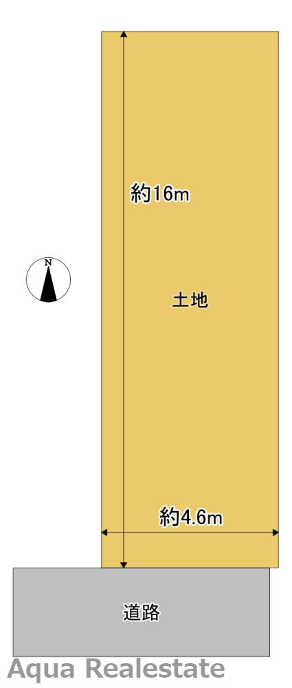 高松市木太町住宅用地の土地図
