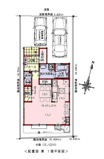 高知市旭天神町 A区画の土地図|A区画