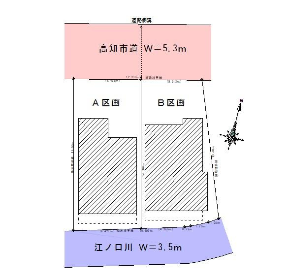 高知市旭天神町 A区画　新築戸建ての土地図|A区画