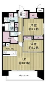 レジュールアッシュ谷町四丁目グランクラスの間取り