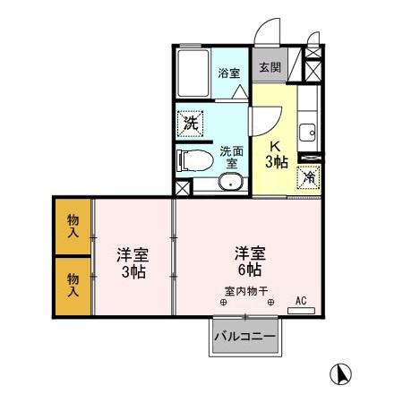 【間取り】 | グリーンヒルズ　Ａ