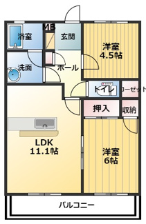 【間取り】 | エスポワール・コーポ