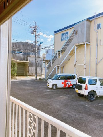 サンハイツの駐車場