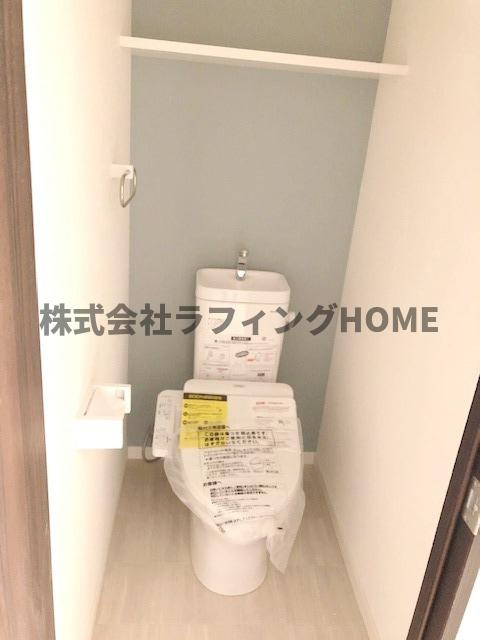 久留米市野中町の賃貸マンションのトイレ|ゆったりとした空間のトイレです