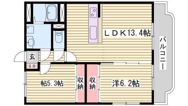 カーサフェリーチェの間取り