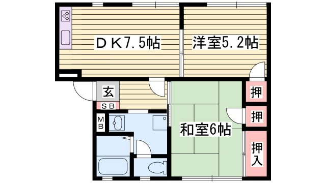 メゾンさつきの間取り