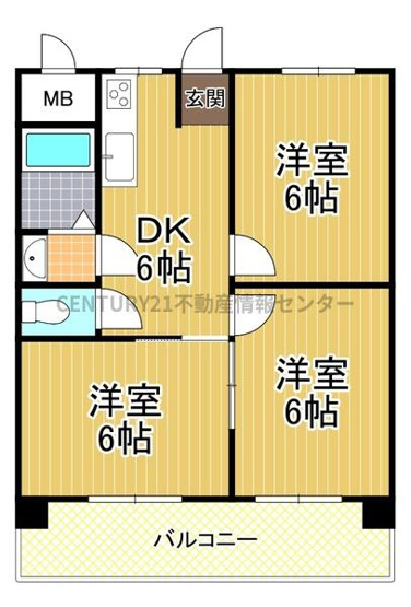 【間取り】 | 此花厚生年金住宅　C棟 | 室内リフォーム済！