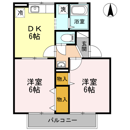 【間取り】 | アヴァンティ浜田　A棟