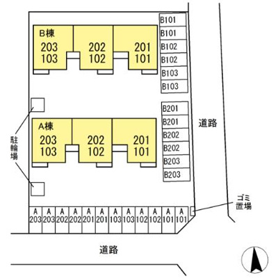 【区画図】 | コーポ・ミズーリ Ａ