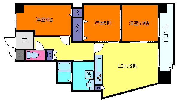 ルミナス甲南の間取り