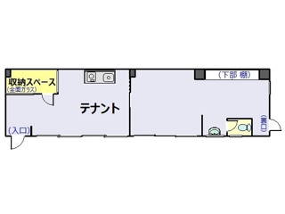 大津市瀬田５丁目の店舗一部の間取り