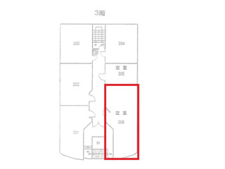 大津市浜大津２丁目の店舗一部の区画図
