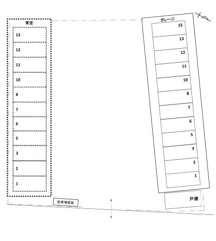 【区画図】 | 松浜本町1丁目貸駐車場