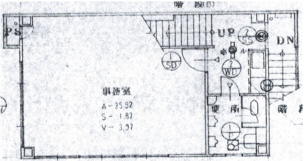 大津市松本１丁目の事務所の間取り