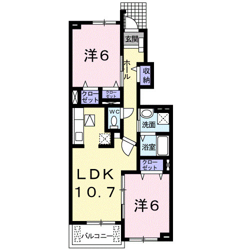 ブルック 菅池の間取り