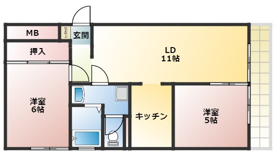 リバティーライフ枝吉の間取り