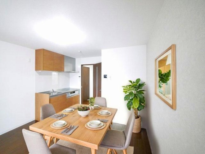 クレアール堺町Ⅰの居間・リビング|CGで家具等を配置したもので家具等は含まれません