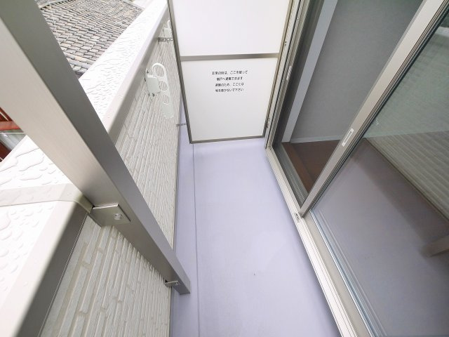 クレアール堺町Ⅰのバルコニー|広々としたバルコニーです