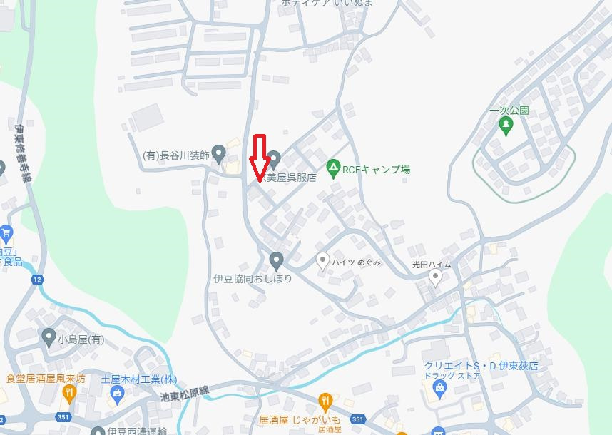 荻　売土地　480万円の地図
