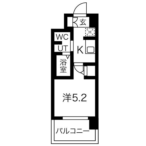 エスリード南堀江リバーサイドの間取り