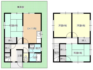 【間取り】 | 植木メゾネット№2