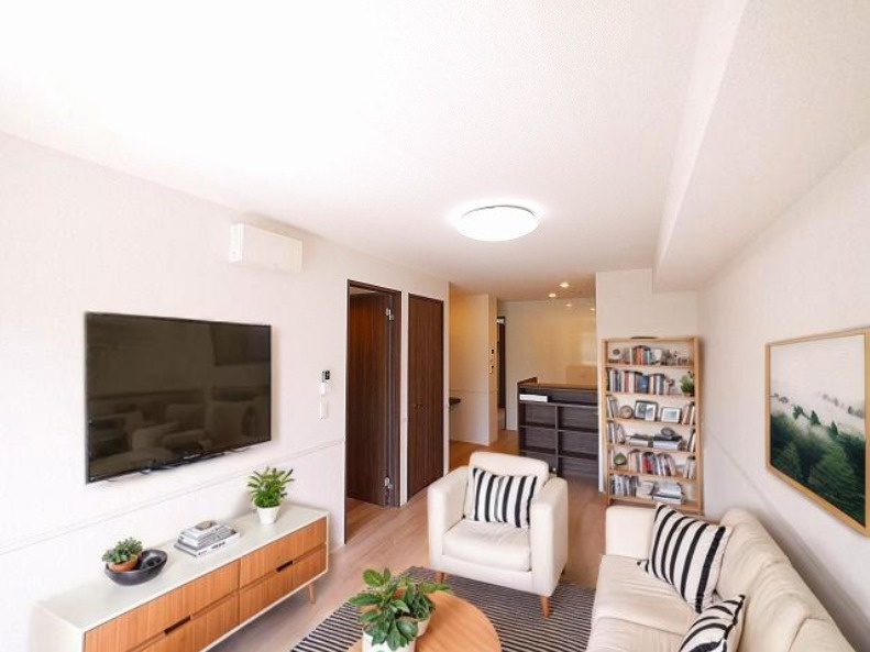 エアフォルクの居間・リビング|CGで家具等を配置したもので家具等は含まれません