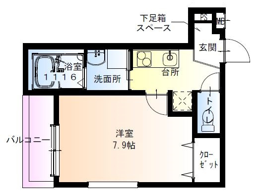 【間取り】 | フジパレス平野郷Ⅲ番館